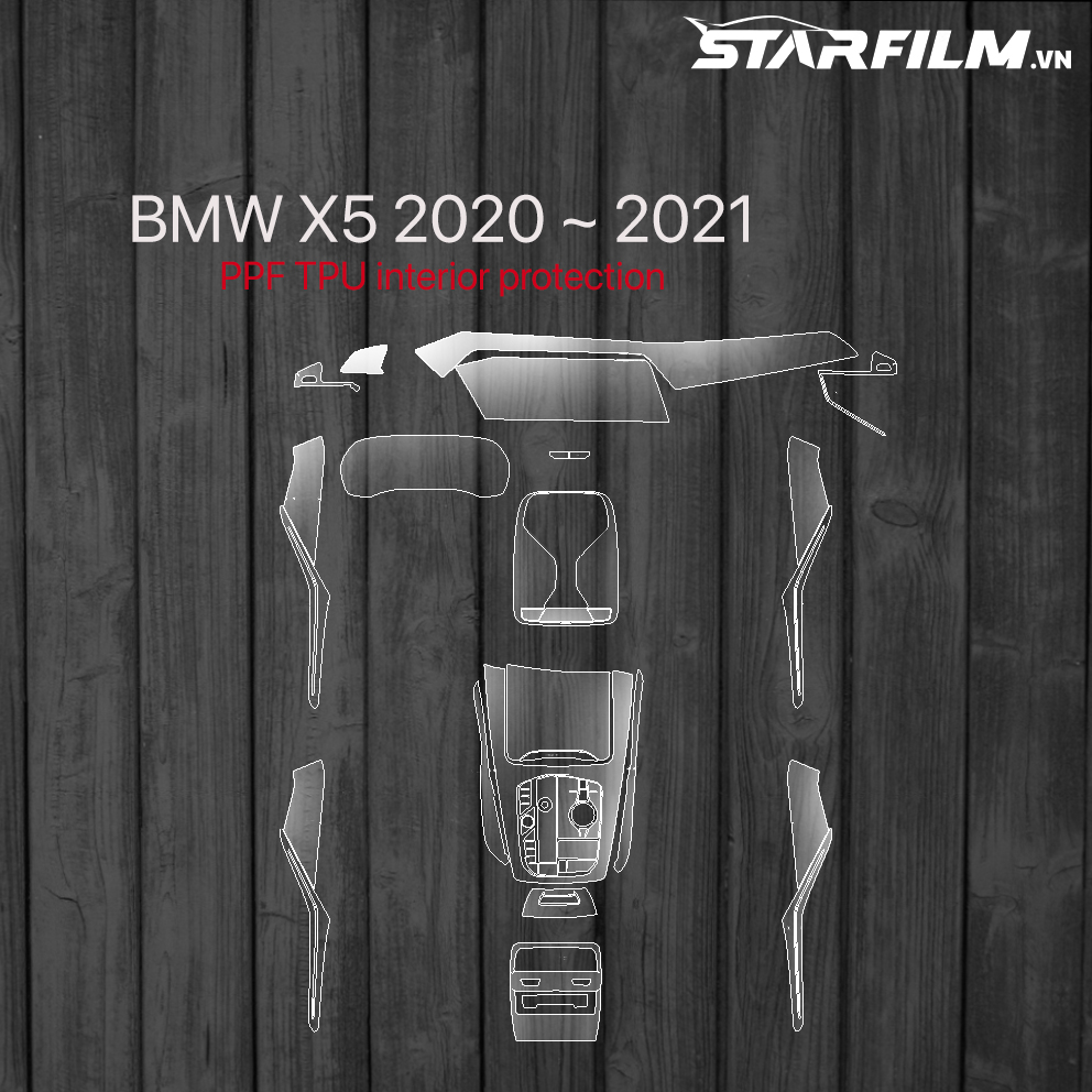 BMW X5 2020 ~ 2021 PPF TPU nội thất chống xước tự hồi phục